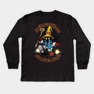 Black mage Kids Long Sleeve T-Shirt